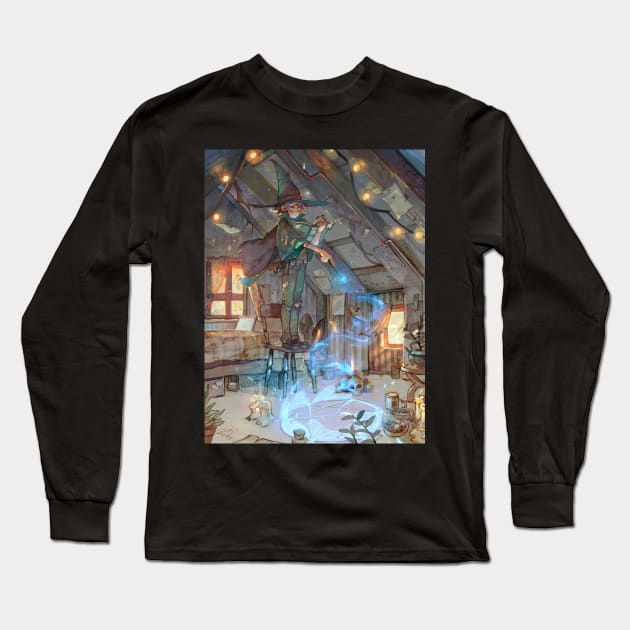 Sorcerer Long Sleeve T-Shirt by SimzArt